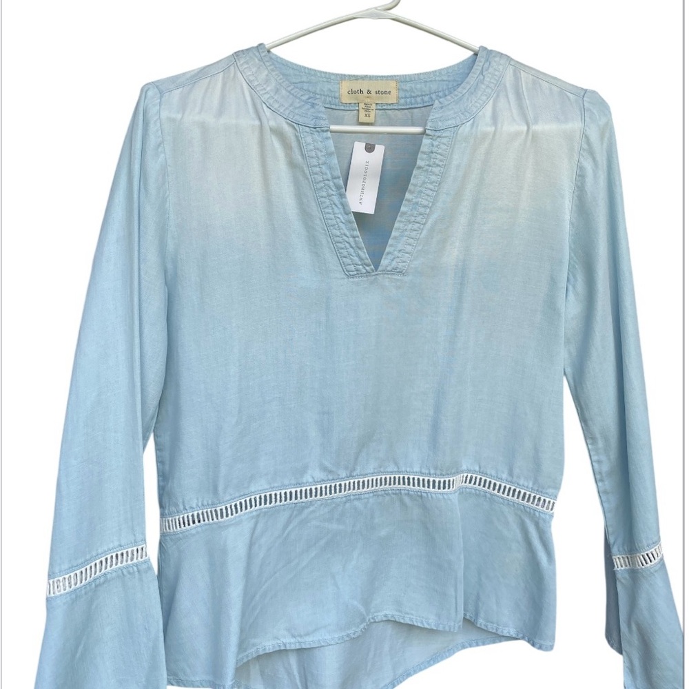 Cloth & Stone Light Blue Blouse
